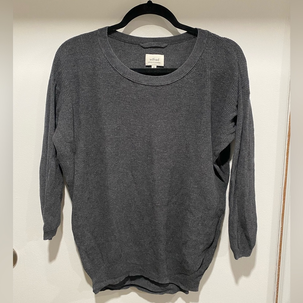 Wilfred Charcoal Crew Neck Sweater